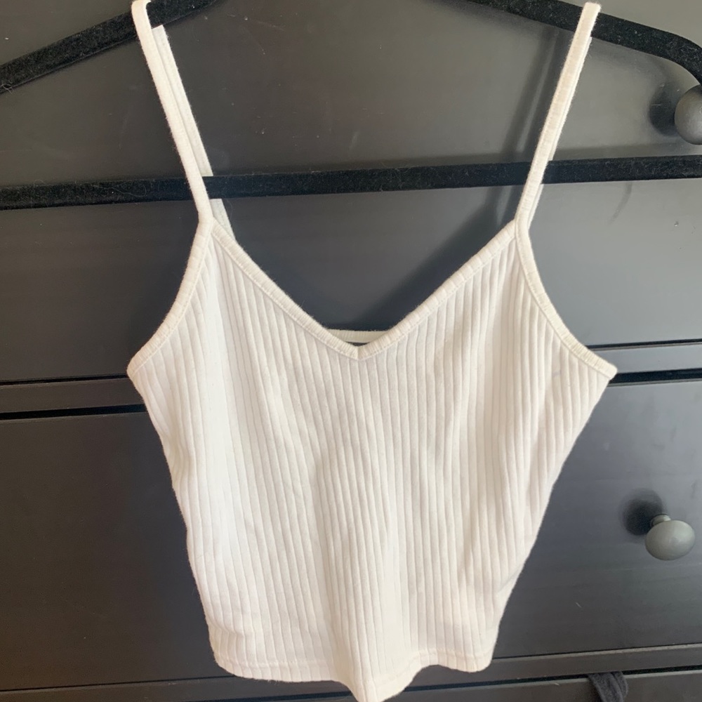 Top Shop Ribbed Crop Top - Picture 1 of 3
